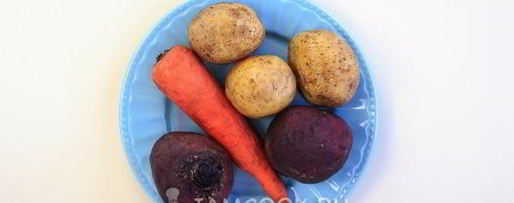 Шаг 3: винегрета классического с горошком