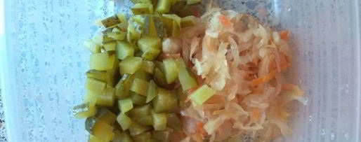 Шаг 2: винегрета классического с заправкой