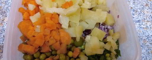 Шаг 4: винегрета классического с заправкой