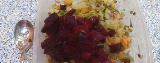 Шаг 5: винегрета классического с заправкой