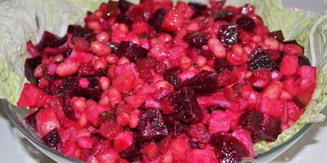 Рецепт винегрета с фасолью