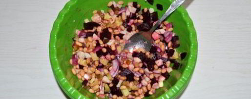 Шаг 1: винегрета с фасолью