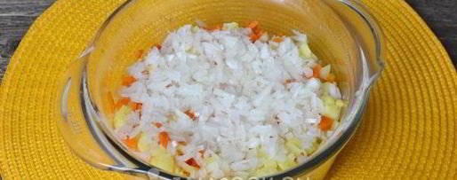 Шаг 13: винегрета с горошком и капустой