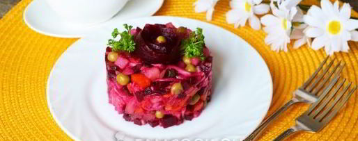 Шаг 19: винегрета с горошком и капустой