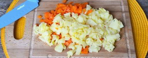 Шаг 10: винегрета с горошком и капустой