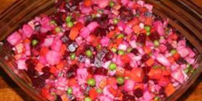 Рецепт винегрета с горошком