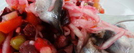 Шаг 5: винегрета с килькой