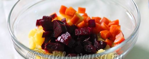 Шаг 3: винегрета с кукурузой