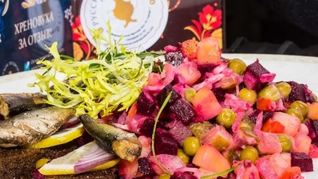 Рецепт Винегрета с квашеной капустой и горошком