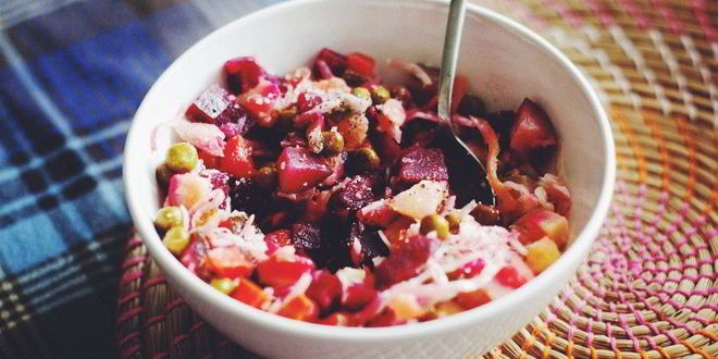 Рецепт винегрета с квашеной капустой