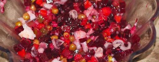 Шаг 7: винегрета с морепродуктами