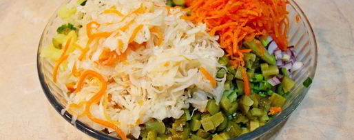 Шаг 2: винегрета с морковкой по-корейски