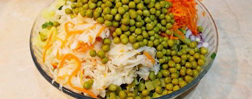 Шаг 3: винегрета с морковкой по-корейски