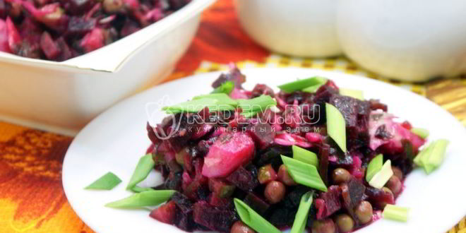 Рецепт винегрета с морской капустой