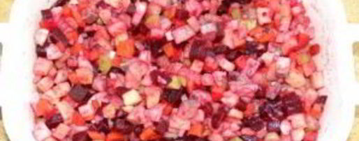 Шаг 5: винегрета с селедкой