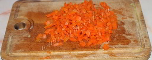 Шаг 3: винегрета с зеленым горошком