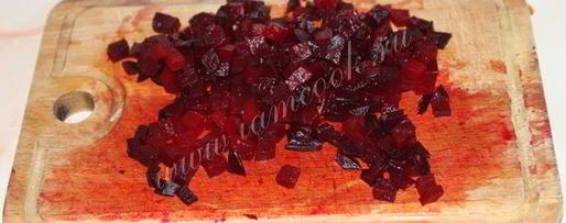 Шаг 4: винегрета с зеленым горошком