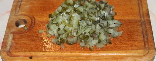 Шаг 5: винегрета с зеленым горошком