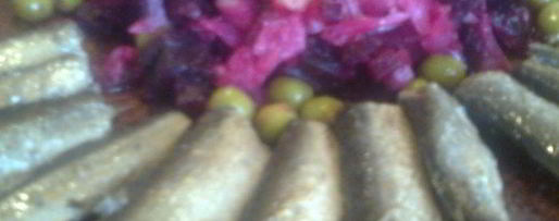 Шаг 6: винегрета со шпротами