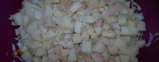 Шаг 4: винегрета со свежей капустой и огурцом