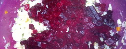 Шаг 7: винегрета со свежей капустой и огурцом