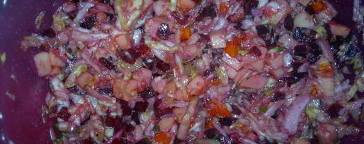 Шаг 8: винегрета со свежей капустой и огурцом