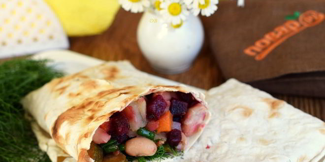 Рецепт винегрета в лаваше