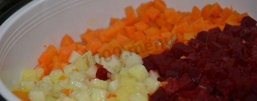 Шаг 8: винегрета в мультиварке