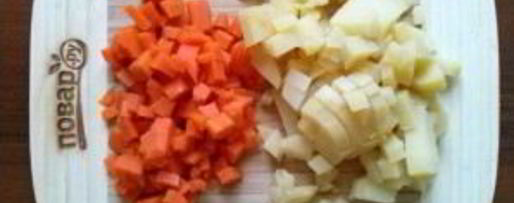 Шаг 2: винегрета в тарталетках