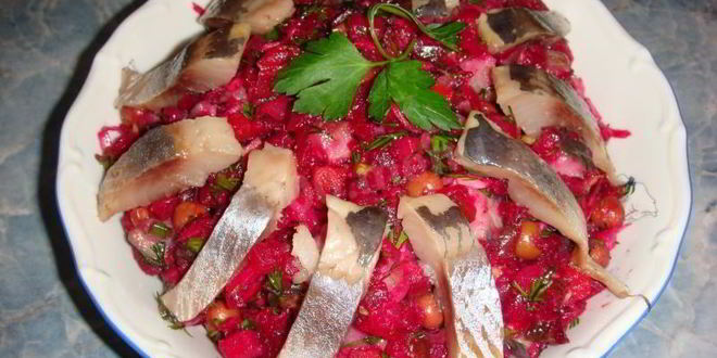 Рецепт вкусного винегрета с селедкой