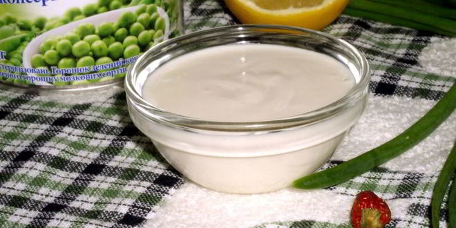 Рецепт майонеза из горошка