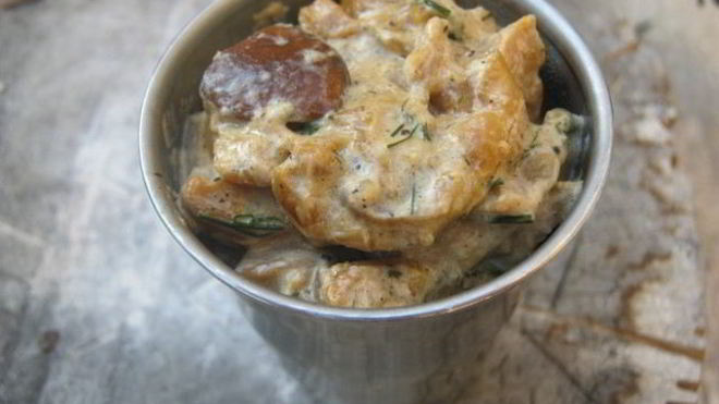 Рецепт Грибного соуса из замороженных грибов