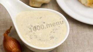 Рецепт Грибного соуса с шампиньонами и сливками