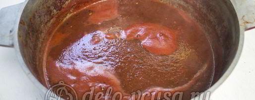 Шаг 6: кетчупа из помидоров и алычи на зиму