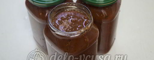 Шаг 8: кетчупа из помидоров и алычи на зиму