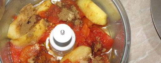 Шаг 1: пряного кетчупа с яблоками и карри