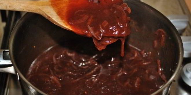 Рецепт луково-винного соус