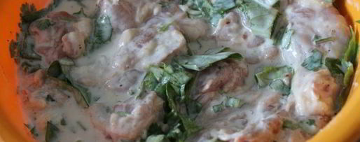 Шаг 3: маринада для курицы на кефире с чесноком и травами