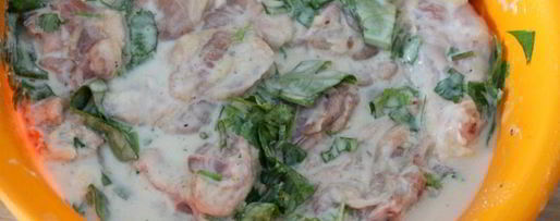 Шаг 4: маринада для курицы на кефире с чесноком и травами