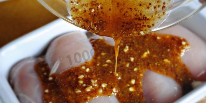 Рецепт медово горчичный маринад для курицы