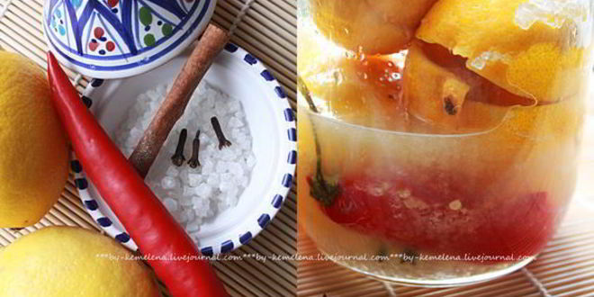 Рецепт соленых лимонов для курицы