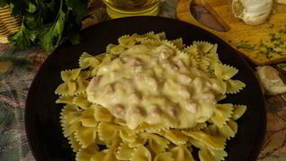 Рецепт Сливочного соуса с ветчиной