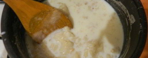 Шаг 1: сливочного соуса с ветчиной