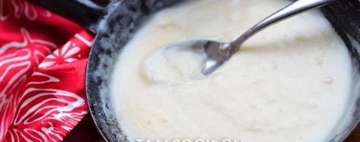 Шаг 8: густого крема бешамель на сковороде