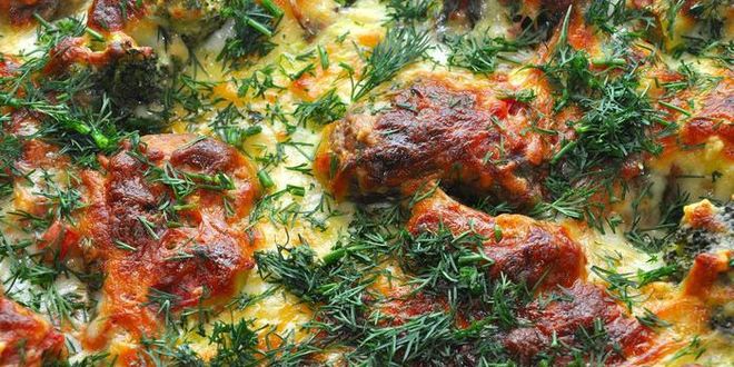 Рецепт куриных полпеттов под сальсой и бешамель