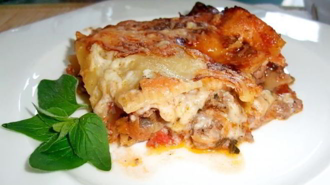 Рецепт Лазаний с фаршем бешамель домашняя в духовке