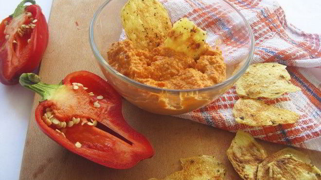 Рецепт Соуса из запеченного перца и миндаля