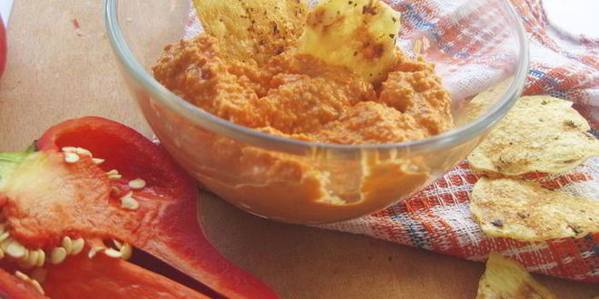 Рецепт соуса из запеченного перца и миндаля