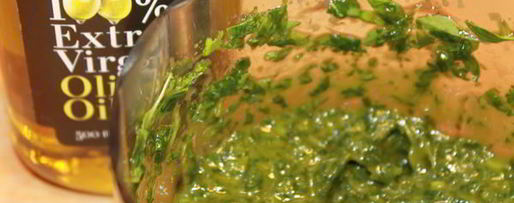 Шаг 3: чесночно-базиликового песто