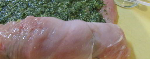 Шаг 7: филе индейки с соусом песто из укропа